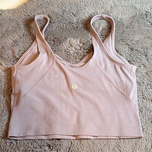 lululemon athletica Pink Cropped Sports Tank